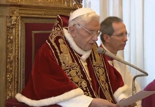 Dimissioni Benedetto XVI